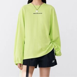 Lime Green Long Sleeve Crewneck
